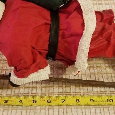 Lot #625: 13" Santa Claus Centerpiece Holiday Christmas Deco