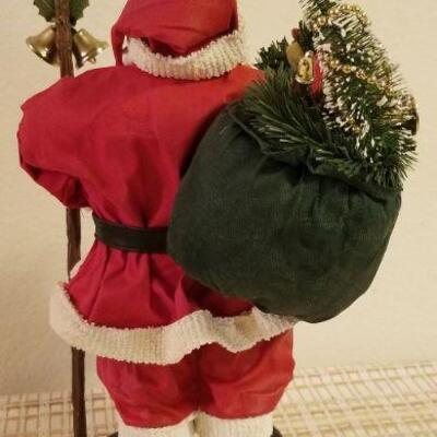 Lot #625: 13" Santa Claus Centerpiece Holiday Christmas Deco