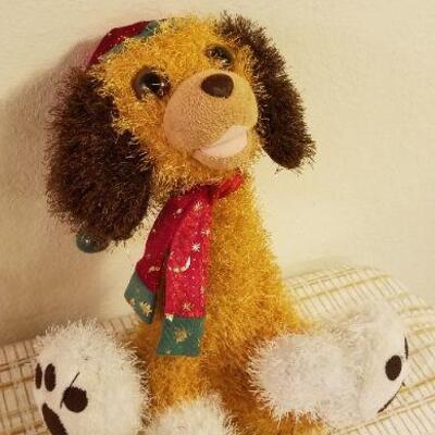 Lot #631: Christmas Deco (Puppy, Tree and Nativity Scene)