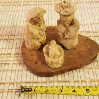 Lot #631: Christmas Deco (Puppy, Tree and Nativity Scene)