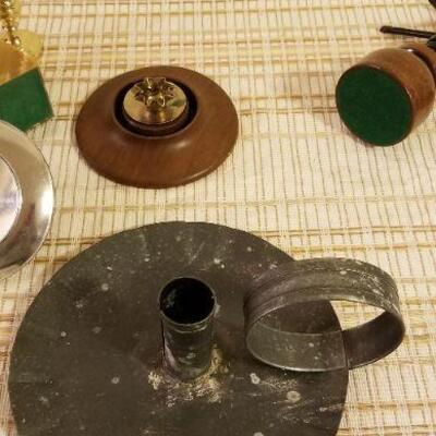 Lot #632: Assorted Vintage Candle Holders
