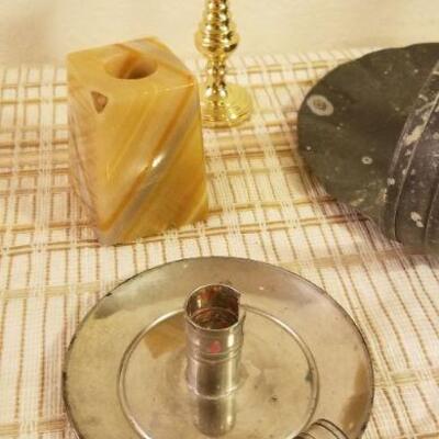 Lot #632: Assorted Vintage Candle Holders