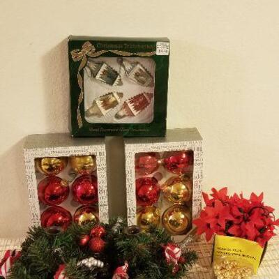 Lot #634: Vintage Christmas Handmade Soldiers, Light and Ornament Bundle