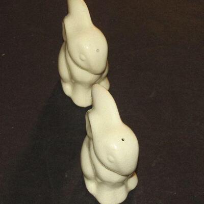 Lot 230- Rabbit Salt and Pepper Shakers