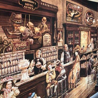 Old-time Soda Fountain Wall Mural