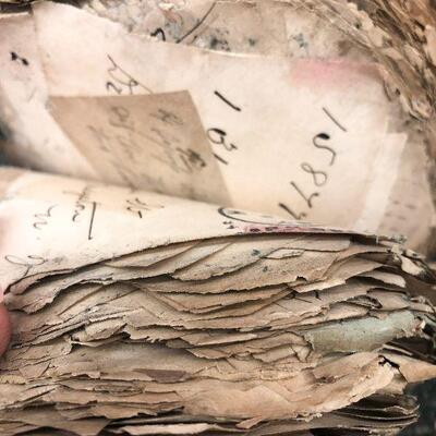 Large Stack of Handwritten Prescriptions from 1893-1896