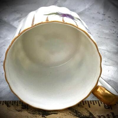 Vintage Tea Cup~Purple Flower Flora w/ Gold Trim by â€œYada Chinaâ€ Hand Painted