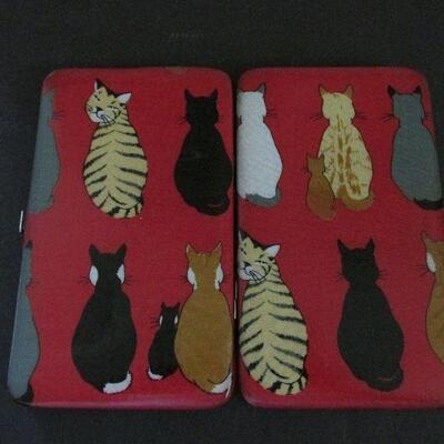Lot 276- Kitten Tote and Hardshell Wallet