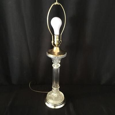 Lot 38 - Four Glass Table Lamps