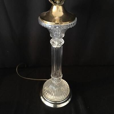 Lot 38 - Four Glass Table Lamps