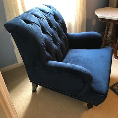 Lot 42 - Pier One Blue Arm Chair