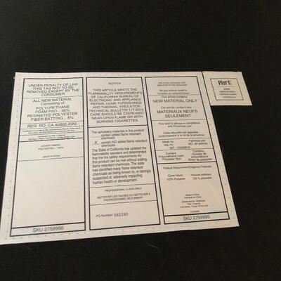 Lot 42 - Pier One Blue Arm Chair | EstateSales.org