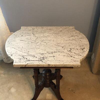 Lot 43 - Marble Topped Side Table