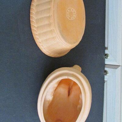 Lot 286- Brisque Ware Rabbit Casserole Dish