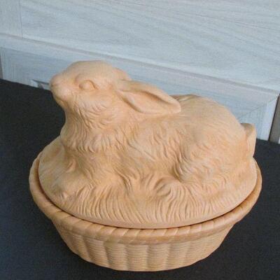 Lot 286- Brisque Ware Rabbit Casserole Dish