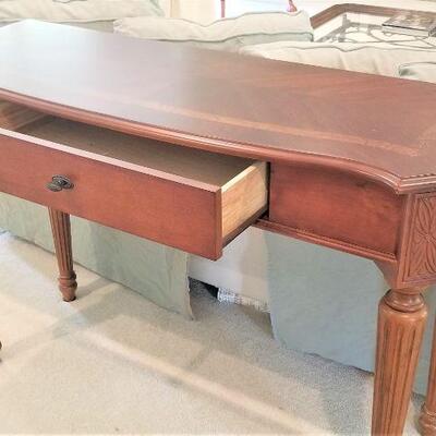 Lot #36 Contemporary Sofa/Side Table with Drawer