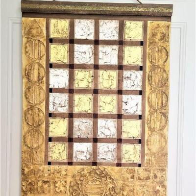 Lot #37  Original Mixed Media Art work Wall Hanging
