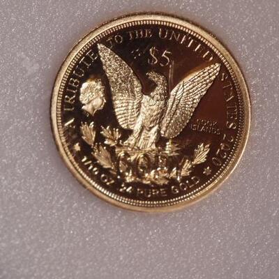 1964  Morgan $5.00 1/10 oz gold