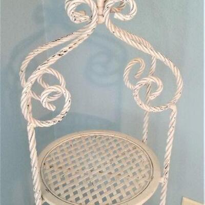 Lot #40  Country Style Metal Stand - 3 tiers