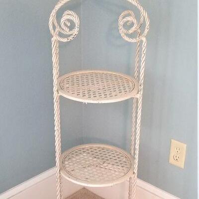 Lot #40  Country Style Metal Stand - 3 tiers