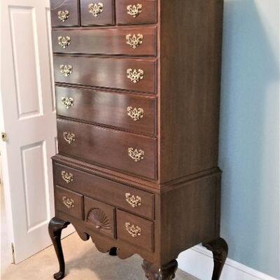 Lot #41  Gorgeous Ethan Allen Queen Anne Style High Boy Dresser