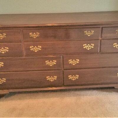 Lot #43  Ethan Allen Dresser with Two Mirrors