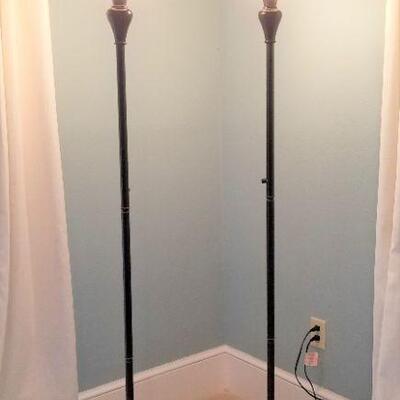 Lot #44  Pair of contemporary floor lamps