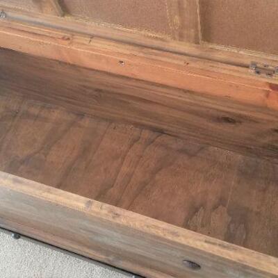 Lot #57  Contemporary "Primitive" Storage or Blanket chest