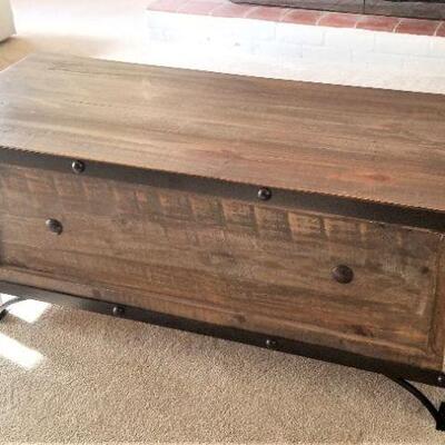 Lot #57  Contemporary "Primitive" Storage or Blanket chest