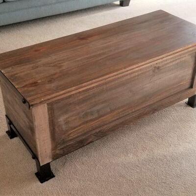Lot #57  Contemporary "Primitive" Storage or Blanket chest