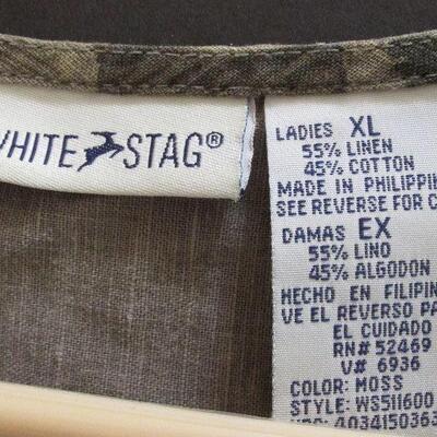 Lot 322- White Stag Palm Trees Vest