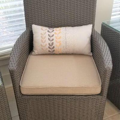 Lot #61  Indoor/Outdoor Chairs/table Set