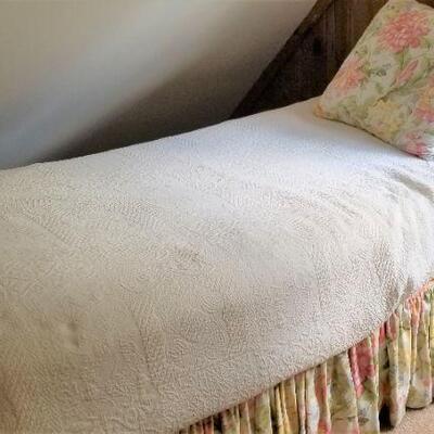 Lot #63  Pair of Twin Beds with Bedding