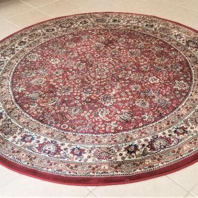 Lot #64  Round "Oriental" Style Rug