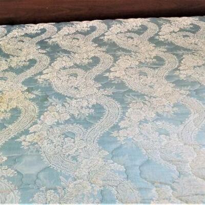 Lot #70  King Size Four Poster Bed with mattress and bedding