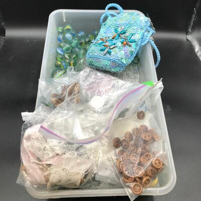 Assorted lot of Marbles, Crafts, & Ornaments.