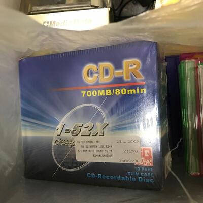 Lot of Assorted CD-Râ€™s, Jewel Cases, & Diskettes #2