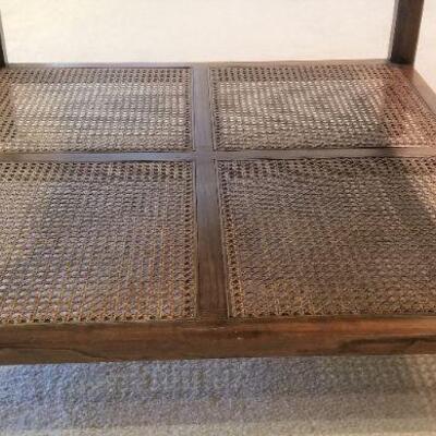 Lot #72  Large Lamp Table - Caned Bottom
