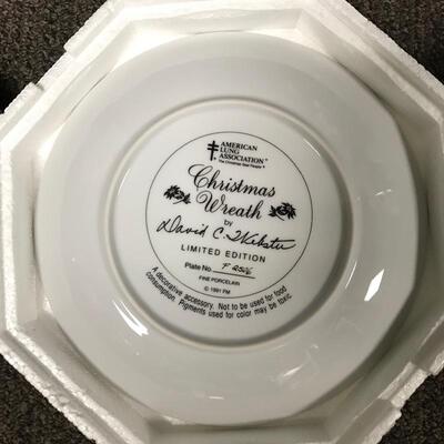 Lot of 6 Franklin Mint Holiday Plates