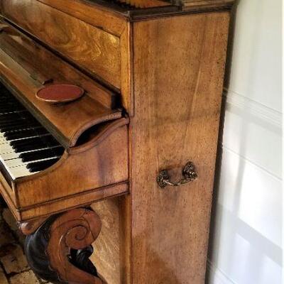 Lot #83  Antique Playel Piano with stool - New Orleans Retailer