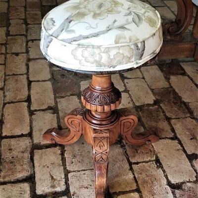 Lot #83  Antique Playel Piano with stool - New Orleans Retailer