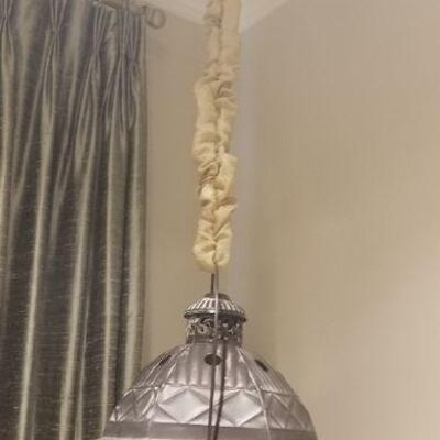 Lot #85  Contemporary Hanging or Standing Candle Holder - Shabby Chic