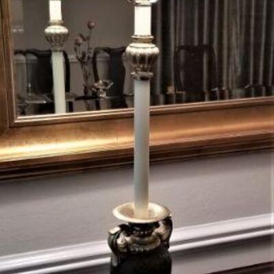 Lot #94  Pair of Accent Lamps with Contemporary Styling