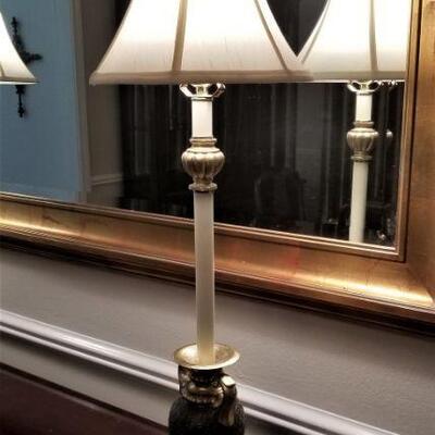 Lot #94  Pair of Accent Lamps with Contemporary Styling