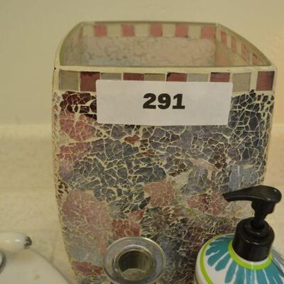 LOT 291. TRASH CAN AND DISPENSERS