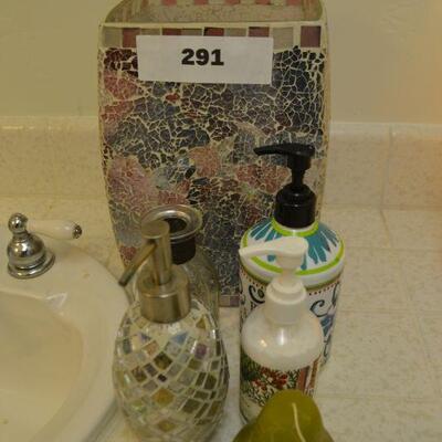 LOT 291. TRASH CAN AND DISPENSERS
