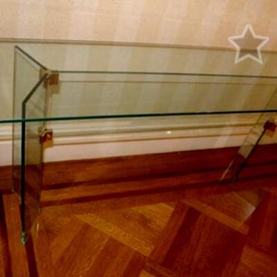 Modern Fully Glass Console/ Side Table