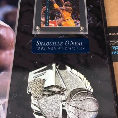 SHAQUILLE O’NEIL Signed Vintage Photo, Plaque and Certificate of Authenticity 