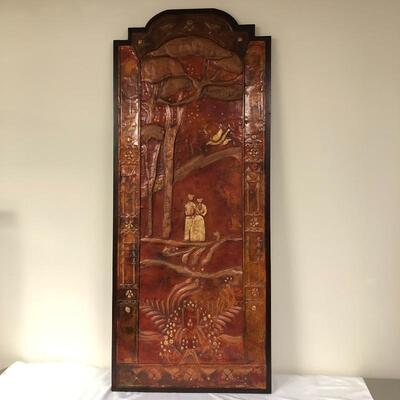 Lot 103 - Large Copper Panel by Sharon Shuster Anhorn 1 of 3