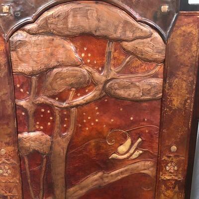 Lot 103 - Large Copper Panel by Sharon Shuster Anhorn 1 of 3